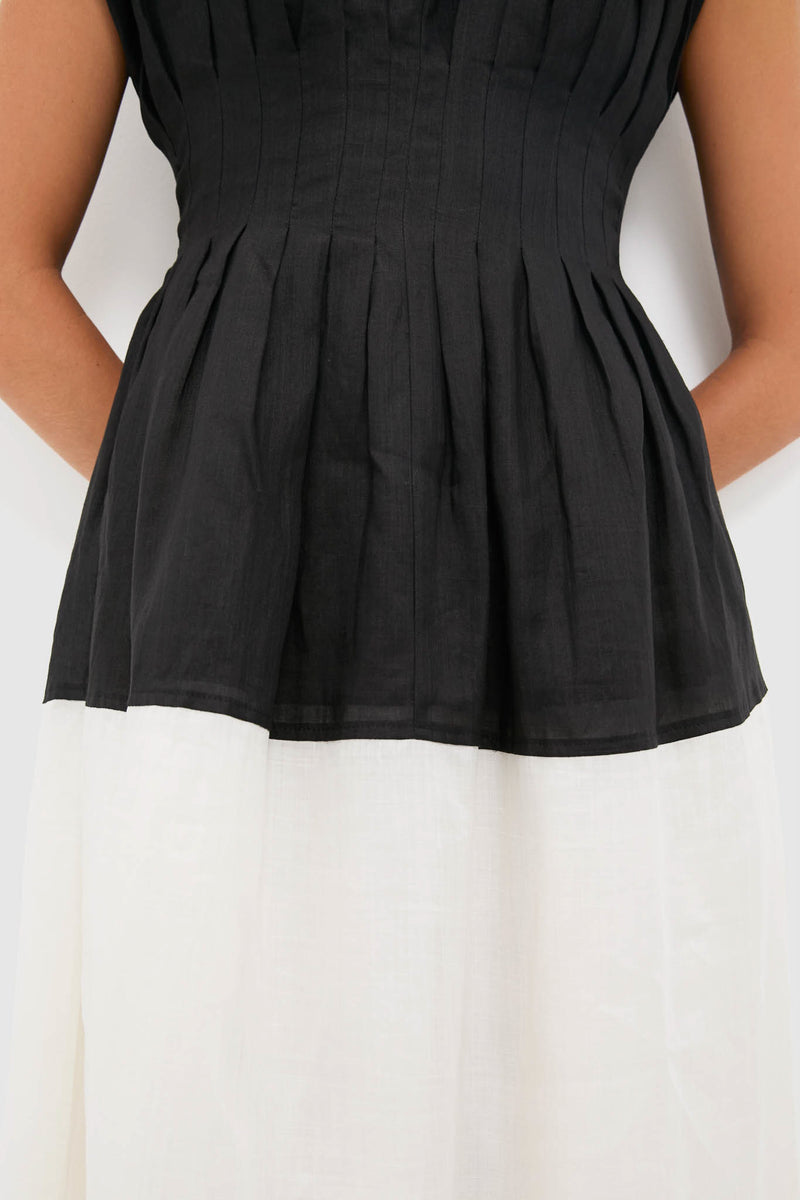 Multi Nicola Ramie Tank Midi Dress