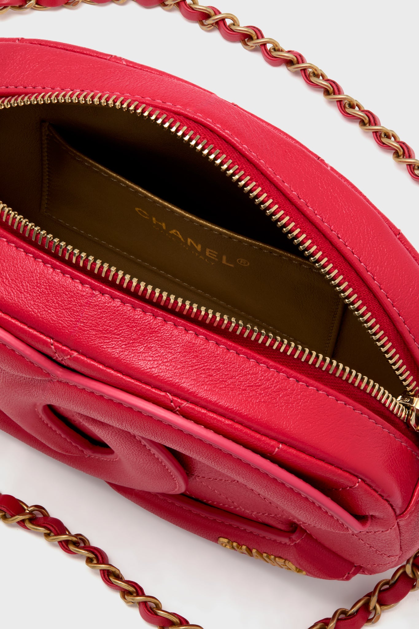 CHANEL Pink CC Camera Case