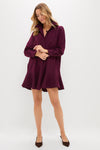 Winetasting Crepe Callahan Shirt Dress