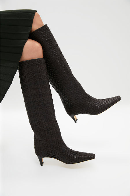 Espresso Woven Wally Boot