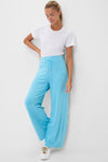 Bright Blue Wide Leg Comfort Stretch Finn Pants