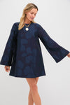 Midnight Blue Flare Flora Dress