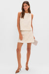 Ivory Sequin Sleeveless Keating Top
