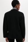 Black Cambridge Sweater Jacket