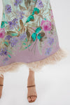 Heath Placee Swing Dress with Feathers