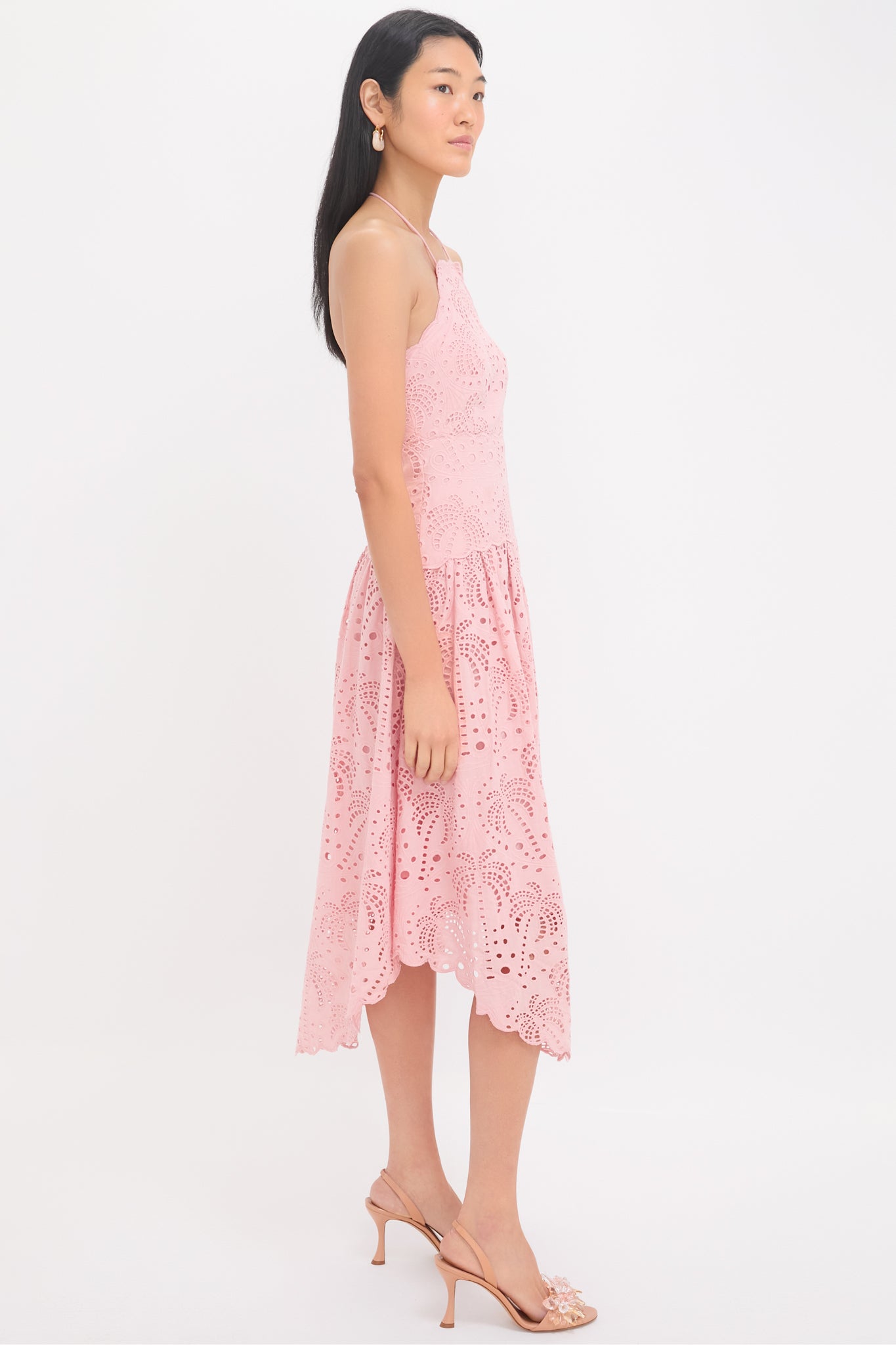 white christmas dresses Palm Tree Printed Cotton Dress – Lula-Ru