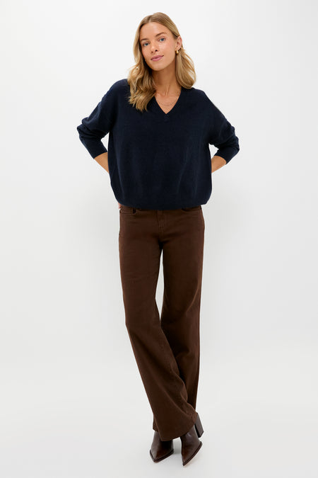 Brown Joanne Low Rise Wide Leg