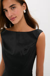 Black Taffeta Caroline Dress