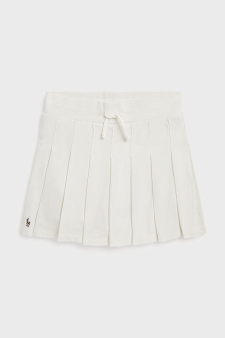 Girls Cotton Jersey Pleated Scooter Skirt