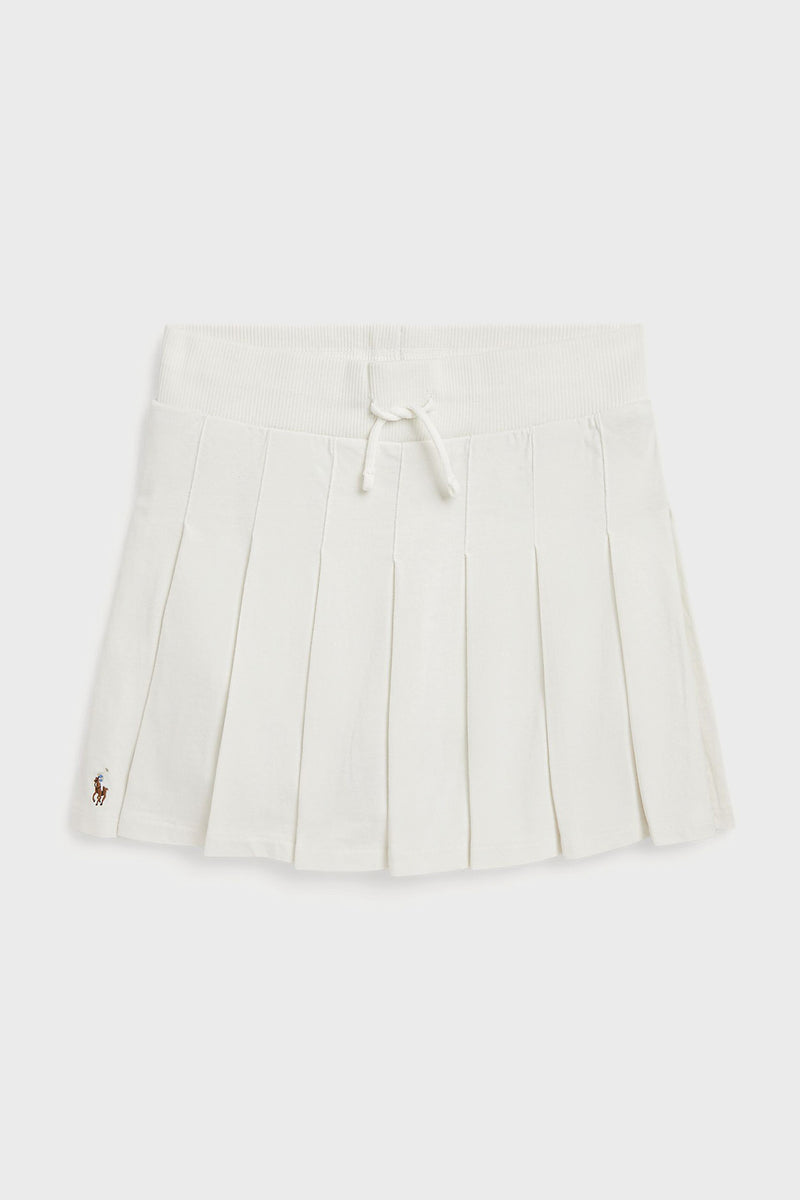 Girls Cotton Jersey Pleated Scooter Skirt