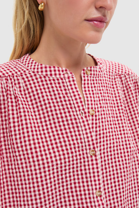 Red Gingham Mira Shirt POSSE - Main Image