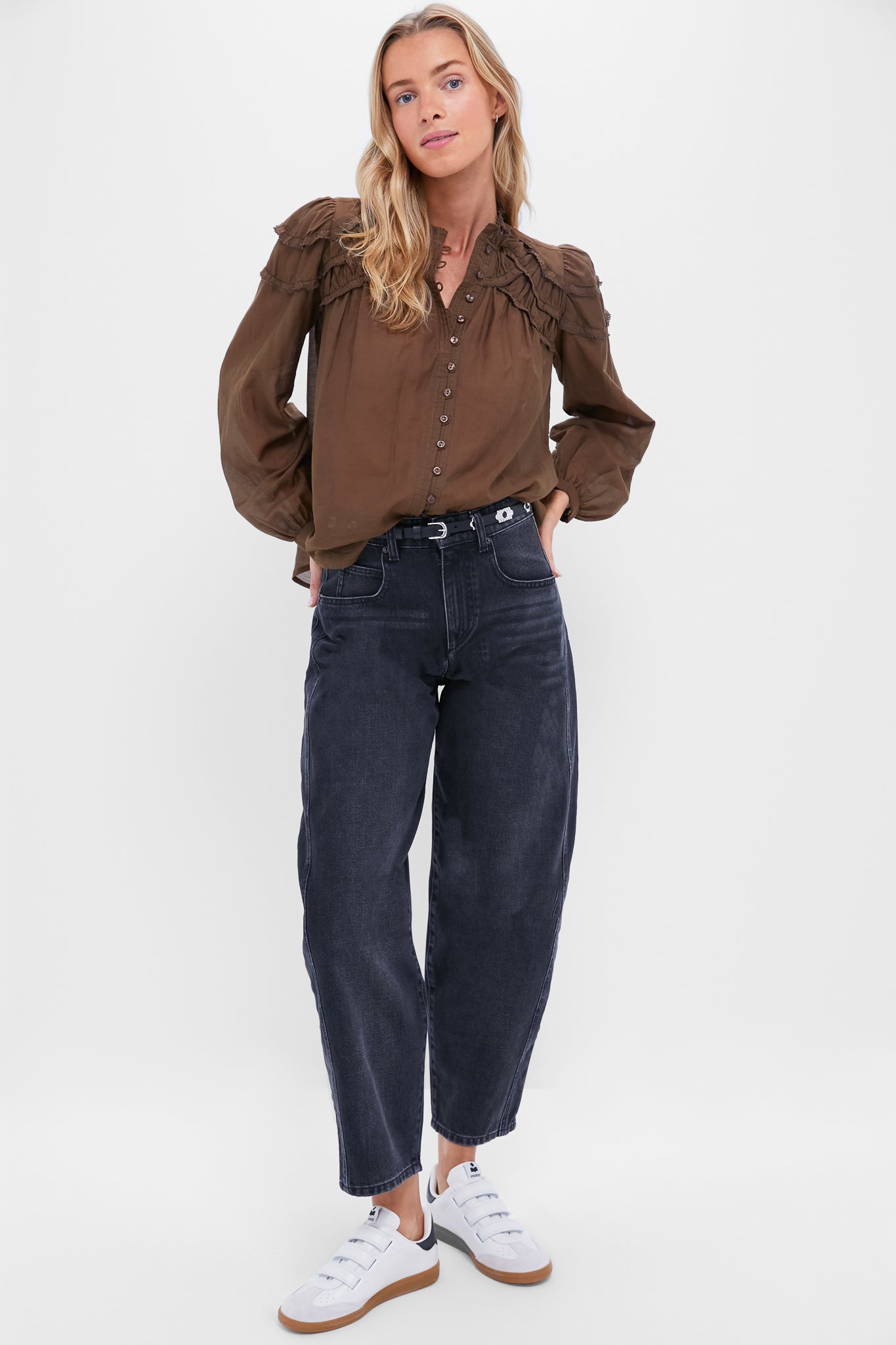 Ecru and Leopard Beth Sneaker