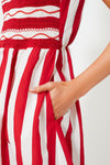 Strawberry Stripes Gioia Dress