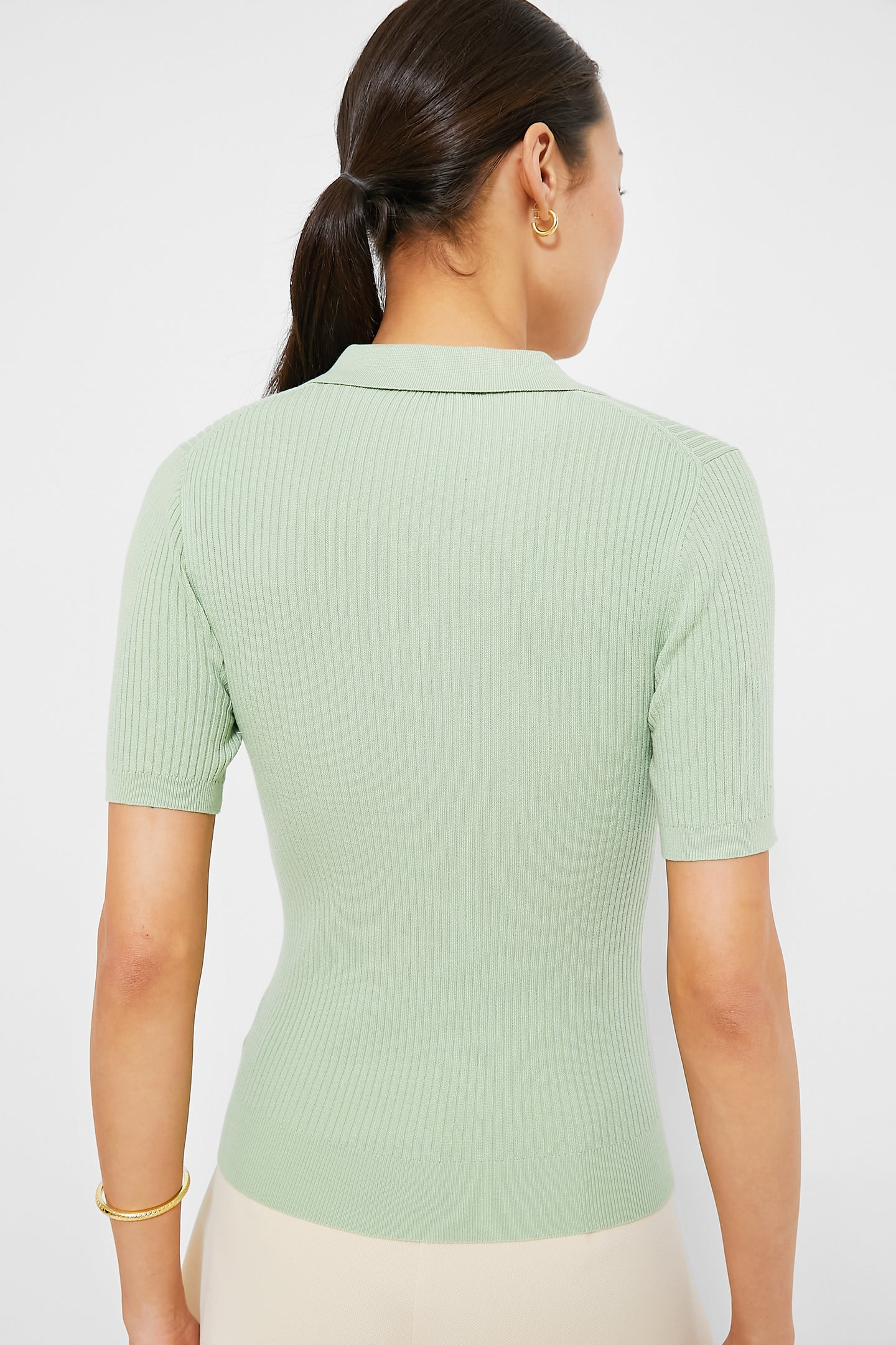 Mint Olivia Rib Knit Polo