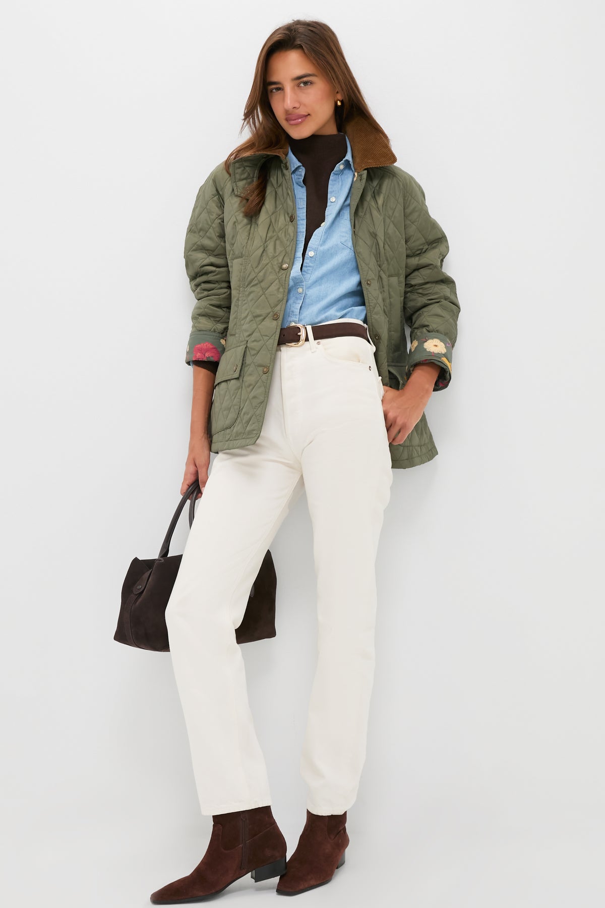 Dusty Khaki Barbour x Tuckernuck Lainey Quilt