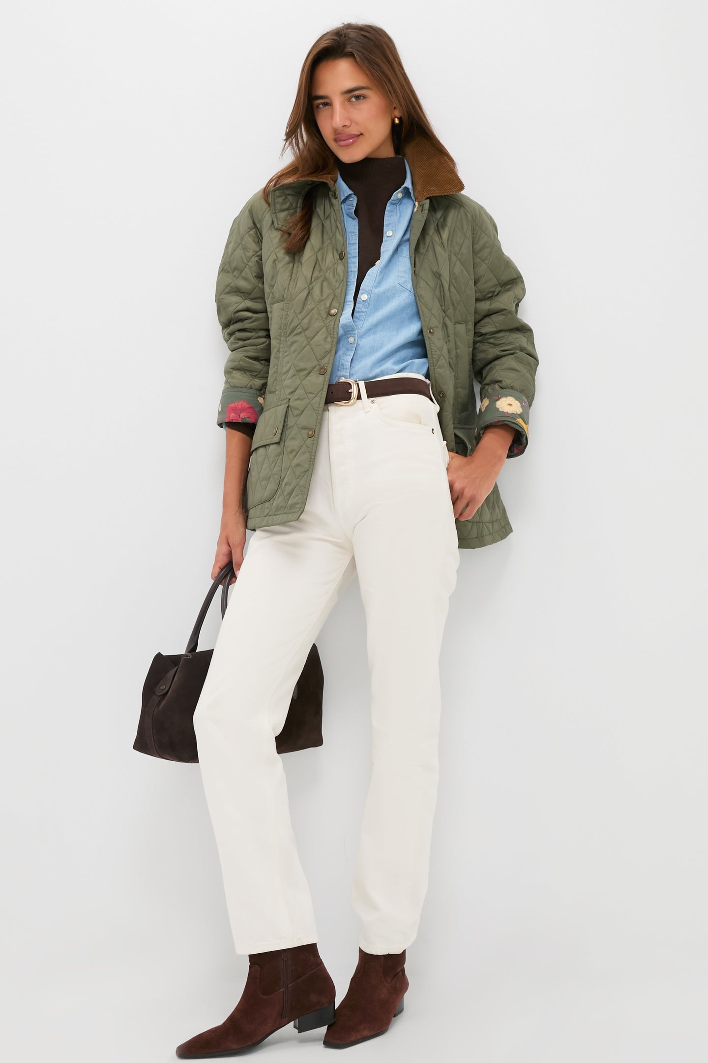 Dusty Khaki Barbour x Tuckernuck Lainey Quilt