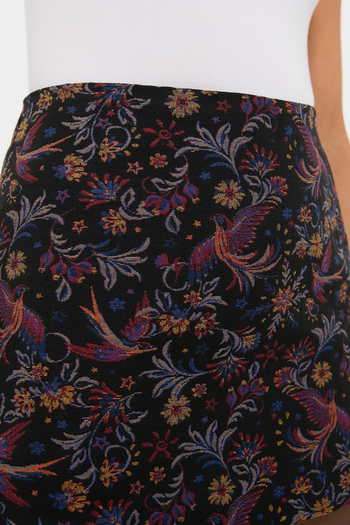 Noir Multi Tolmia Mini Skirt
