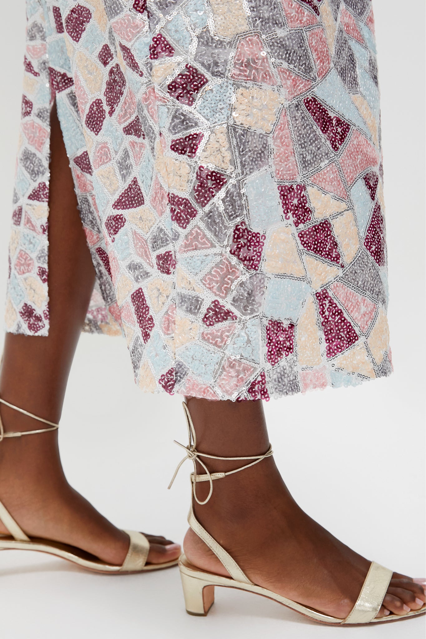 Sequin Flare Arden Maxi Skirt