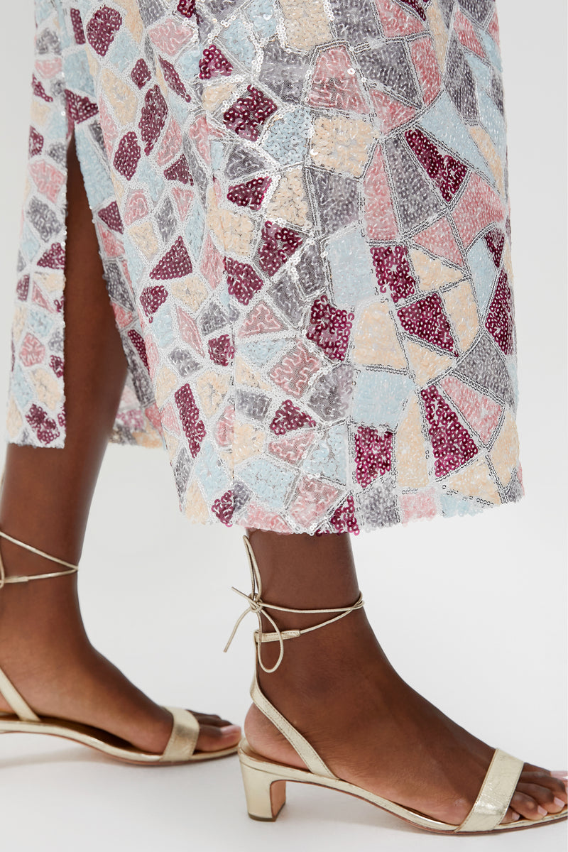 Sequin Flare Arden Maxi Skirt