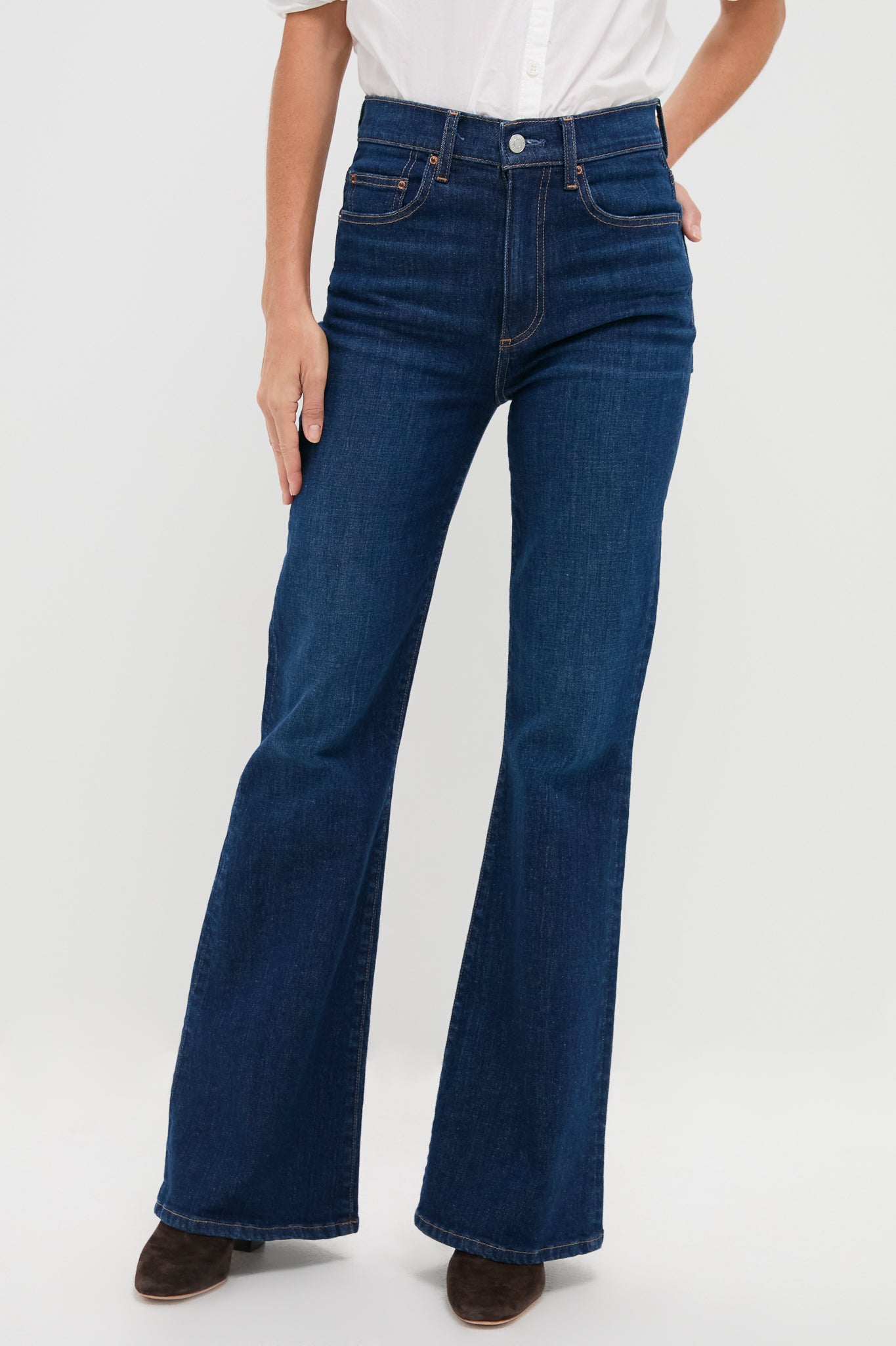 Zoe Gigi High Rise Skinny Flare | LE JEAN