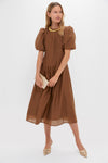 Toffee Nut Taffeta Mere Dress