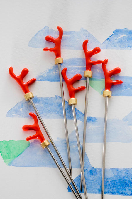 Coral Cocktail Picks