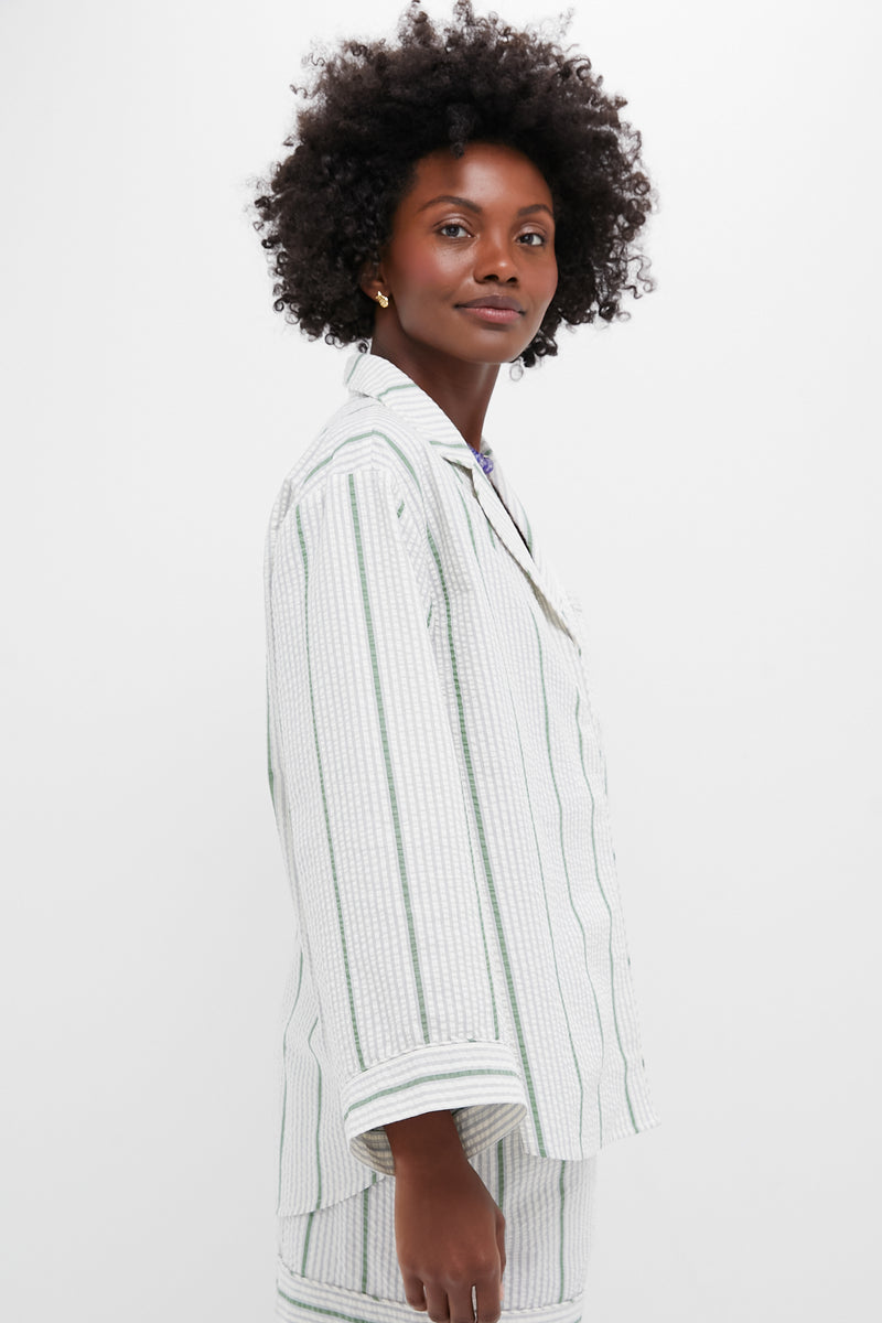 Mondego Stripe Seersucker Reya Top