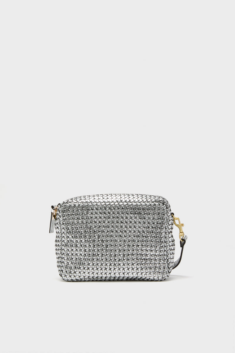 Silver Woven Etoile Midi Sac