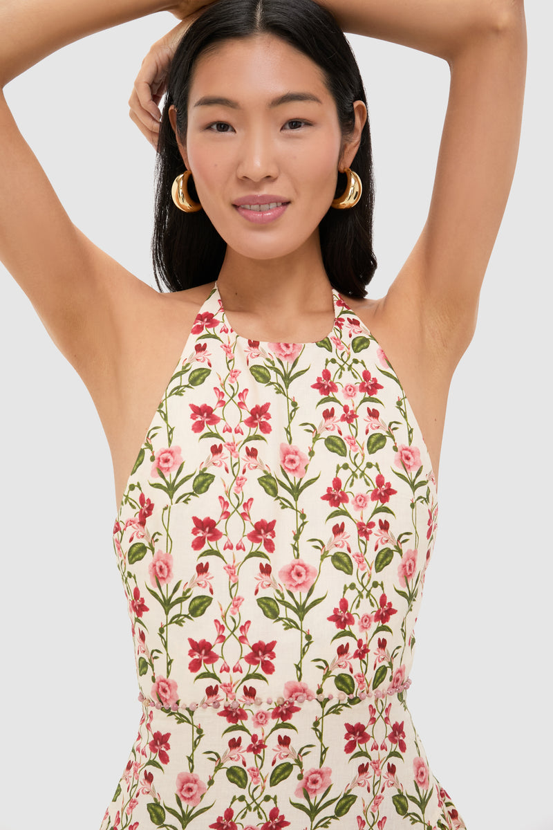 Canna Balsa Beaded Midi Dress