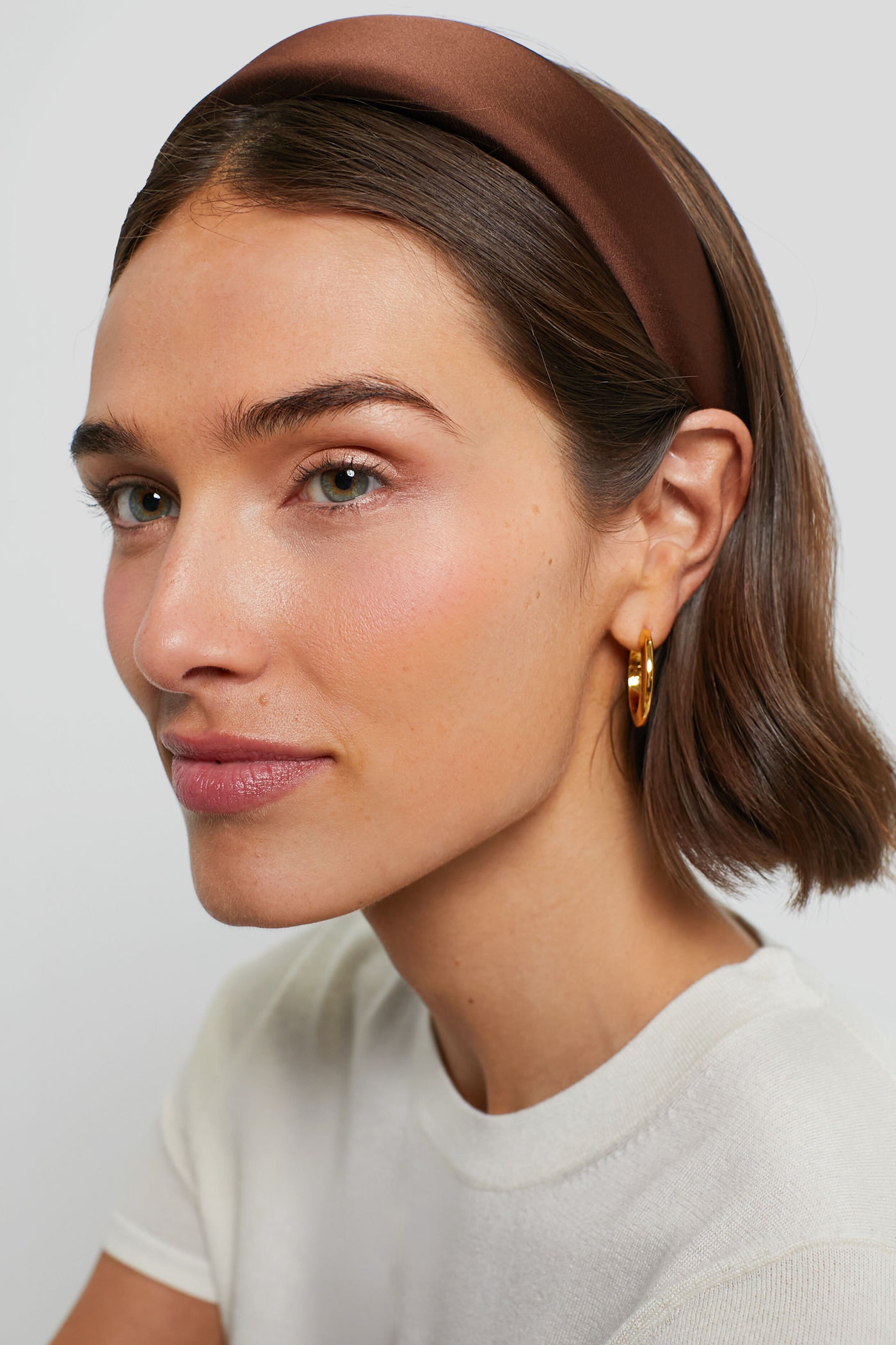 Chocolate Brown Padded Headband