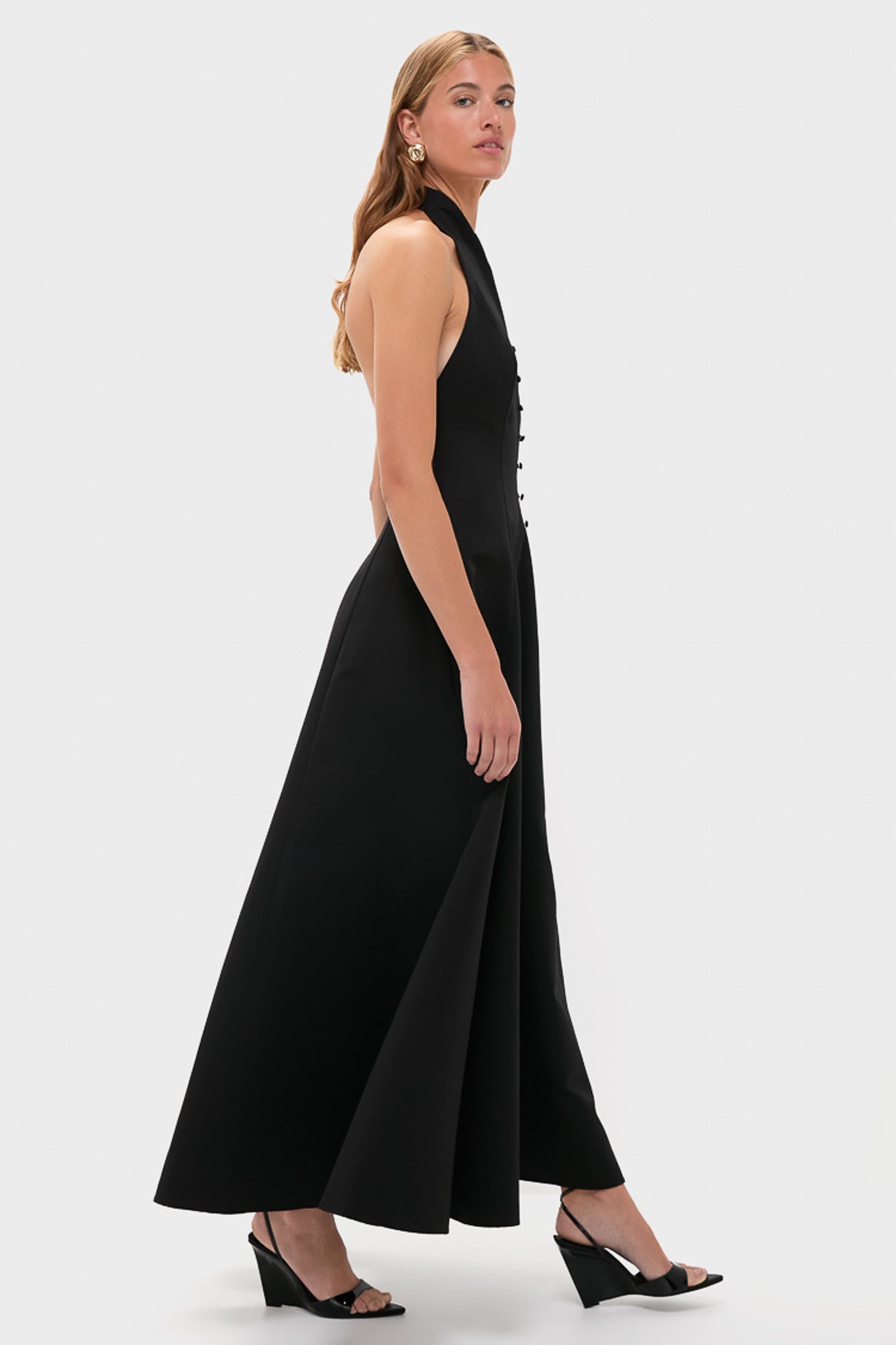 staud holiday dress Black Stella Dress