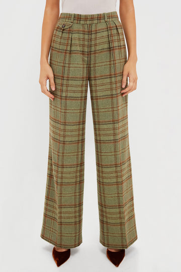 Sherwood Plaid Wool Tobin Pants