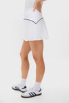 White Pleated Back 14 Inch Performance Jersey McCarthy Tennis Skirt