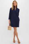 Navy Ponte Clifton Dress