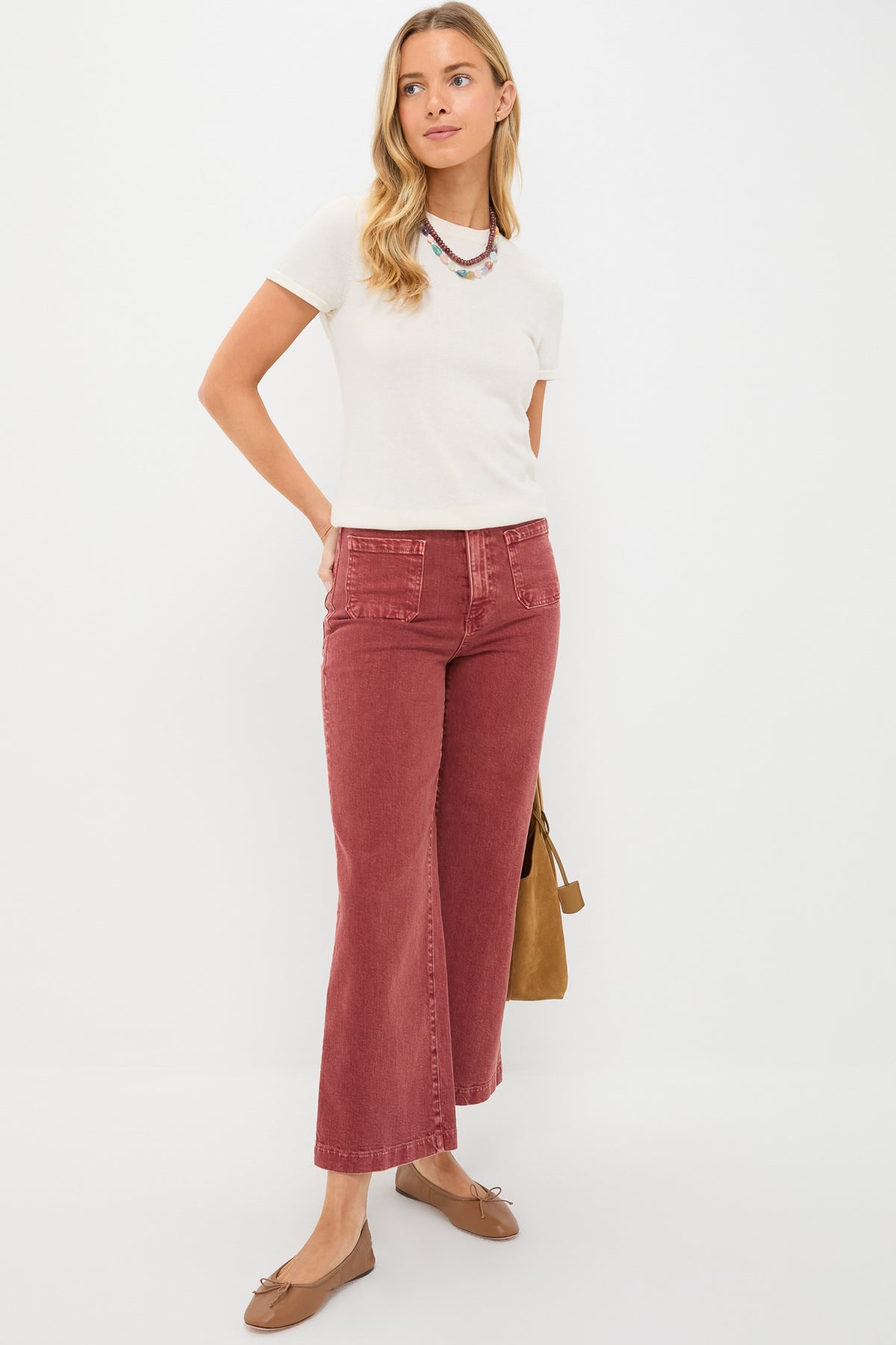 Sandwashed Spice Virginia Wideleg Ankle