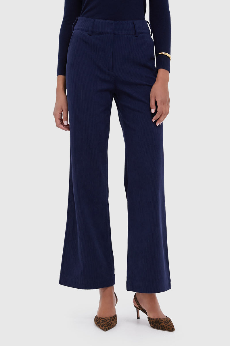 Navy Wide Whale Corduroy Hunter Pants