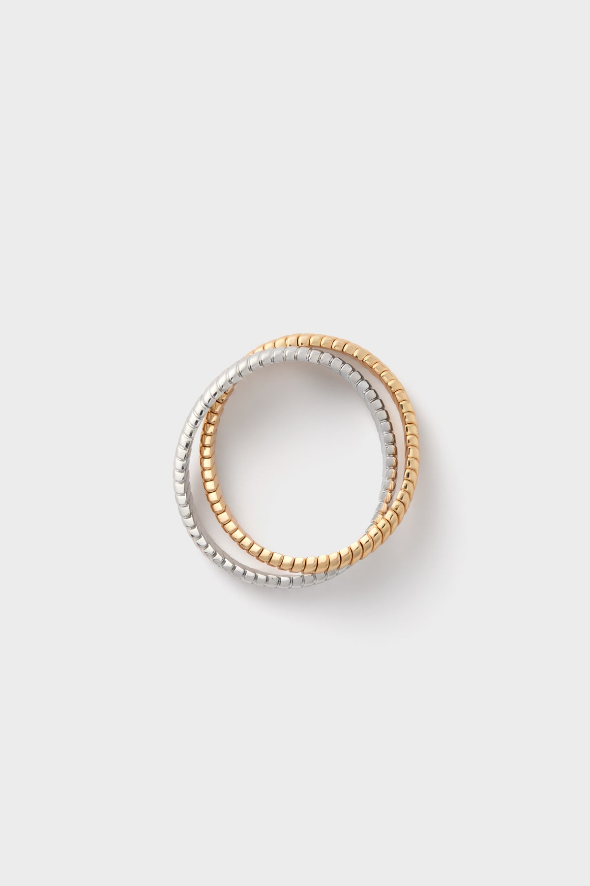 Gold and Silver Double Cobra Bracelet
