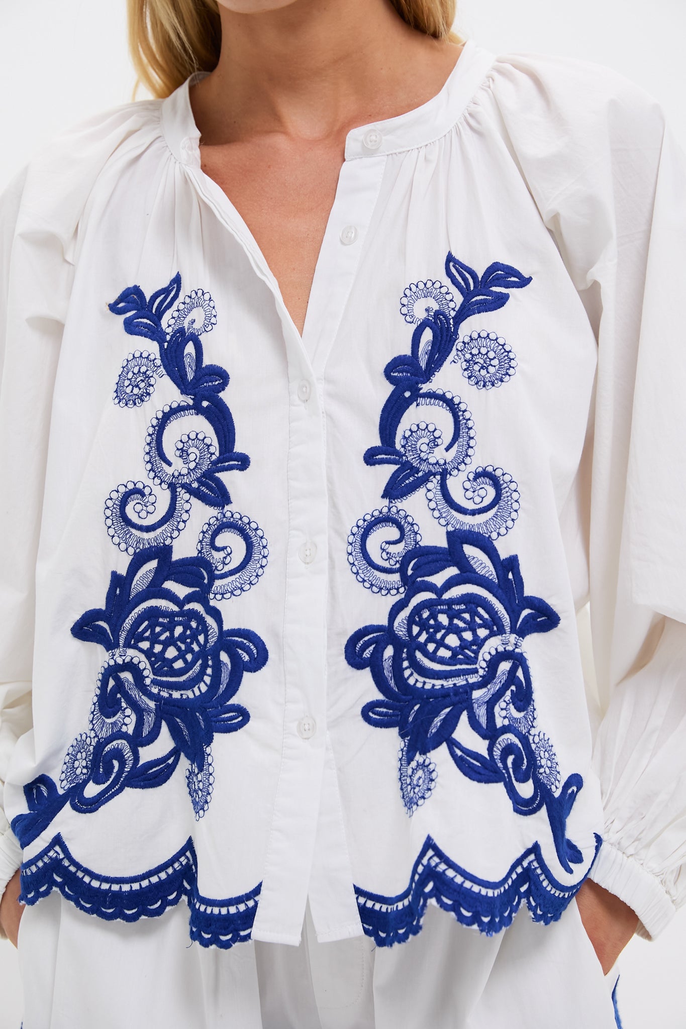 The Navy Detail Minka Shirt