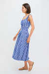 Navy Neci Gingham Tank Dress