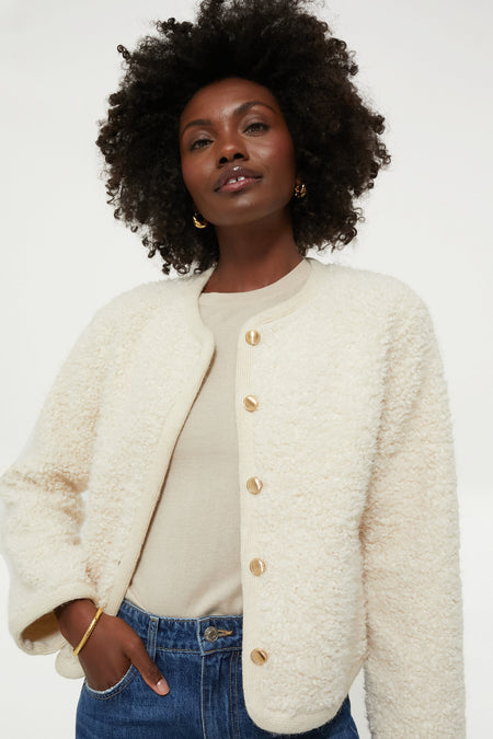 Cream Sherpa Camden Jacket Hyacinth House1