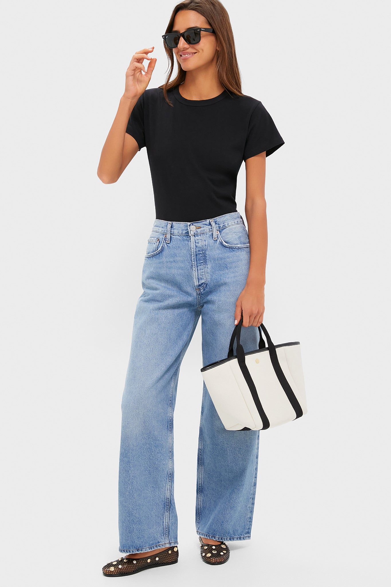 Black Iro Jelly Shell Flats