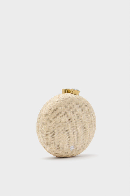 Natural and Yellow Lemon Slice Minaudiere