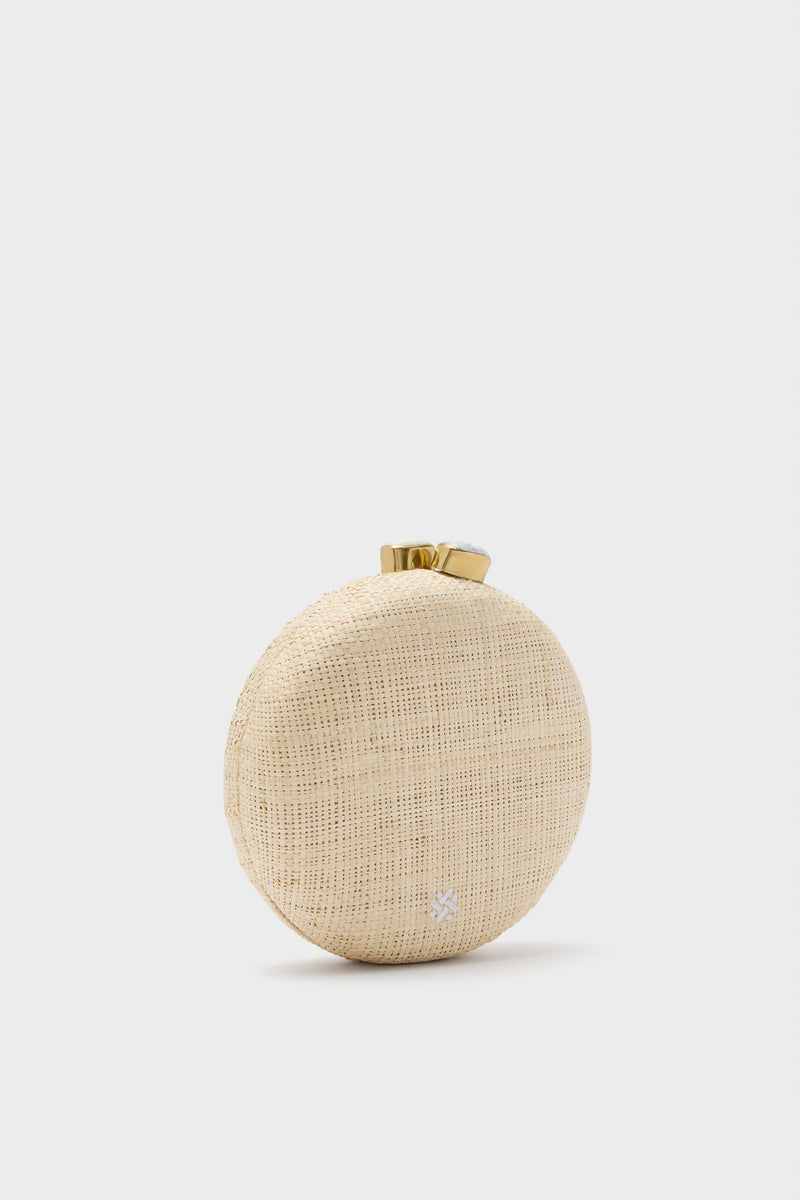 Natural and Yellow Lemon Slice Minaudiere