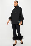 Black Feather Willow Blouse