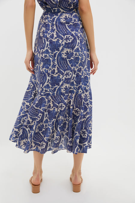 Ocean Sabina Faux Wrap Skirt