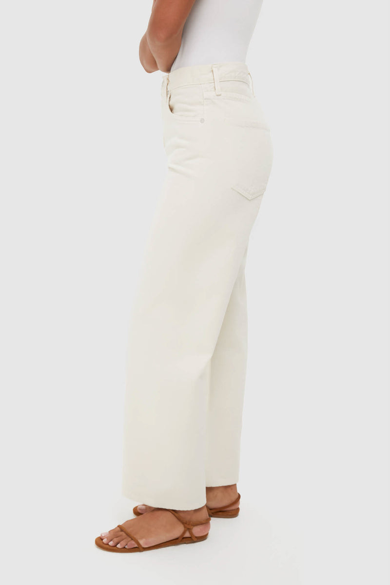 Brown Rice High Rise Wide Leg Ren Jean