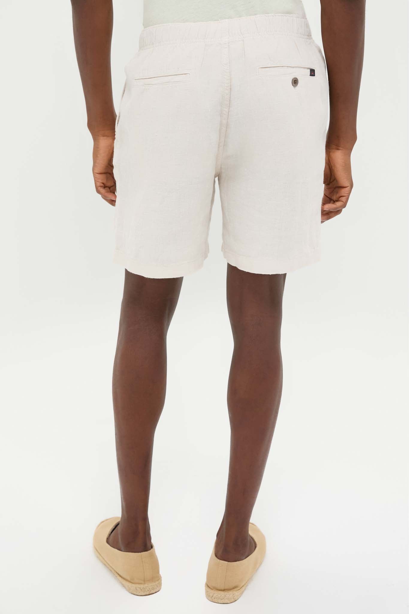 Weathered Sand Essential Linen Short