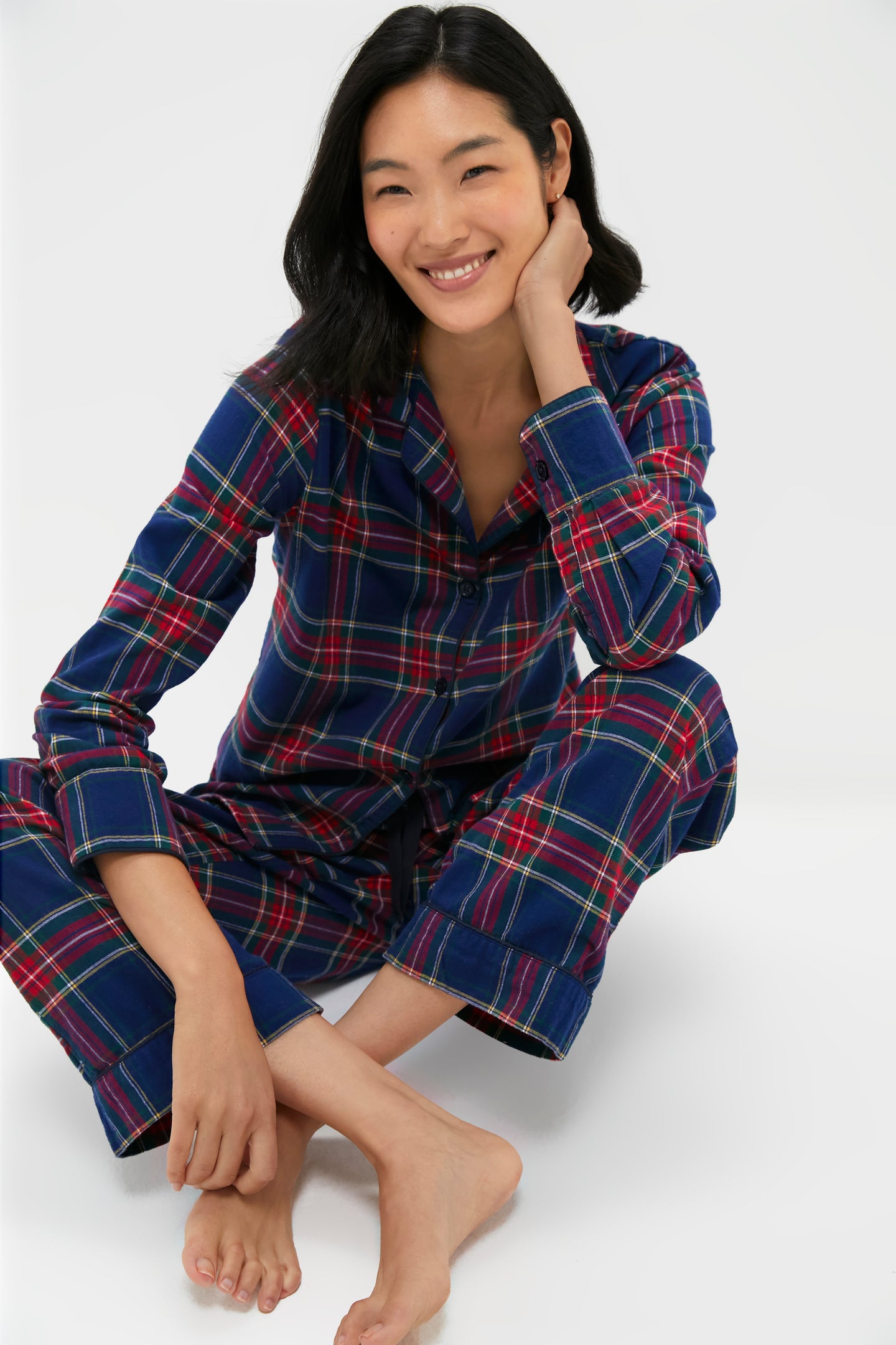 Womens Windsor Tartan Pajama Set