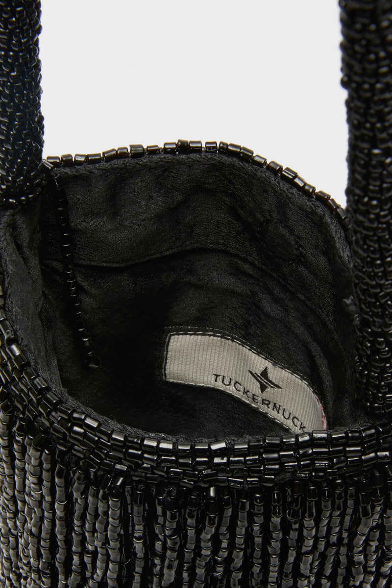 Black Beaded Josephine Mini Bag