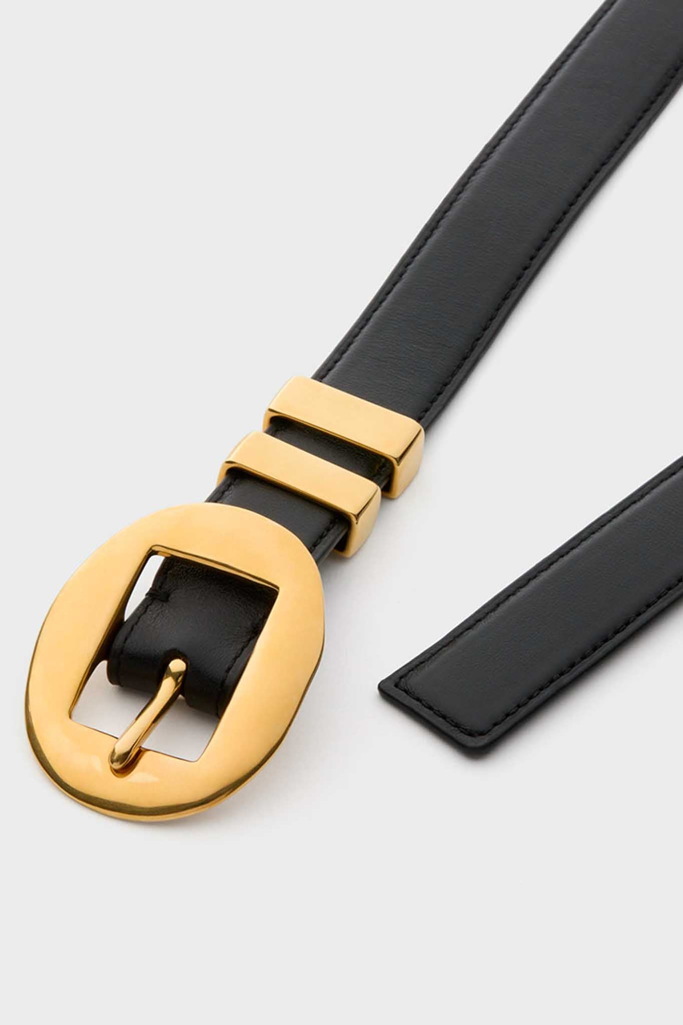 Black Vintage Brass Buckle Belt | Altuzarra